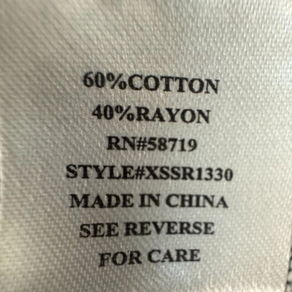 NY Collection Black Red White Long Open Front Drape Cardigan Size Medium - Picture 6 of 7